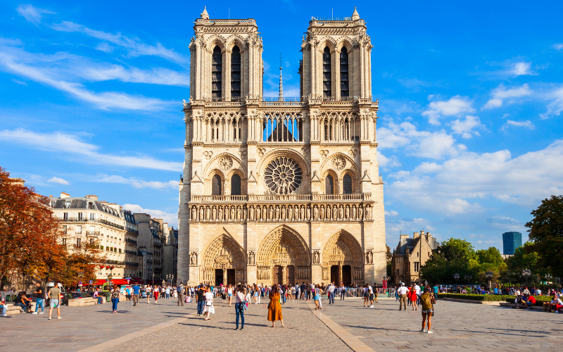 Außenbesichtigung der Kathedrale Notre-Dame mit Führung